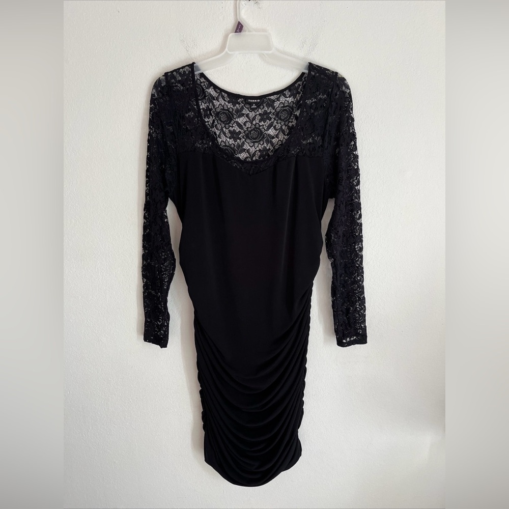 Torrid Lace Dress Women Size 2X Black